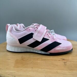Adidas Adipower 3 Mens Size 8.5 Shoes Pink Black Weightlifting Training NEW